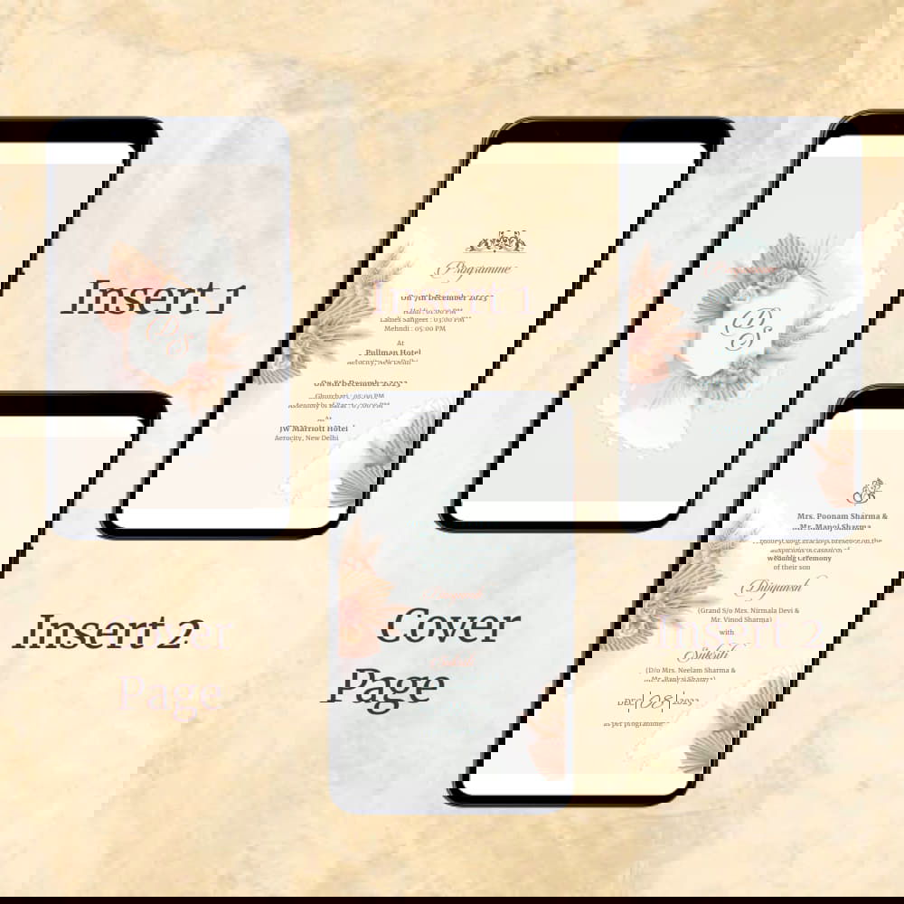 KL2090 Digital Wedding PDF Ecard - Kalash Cards