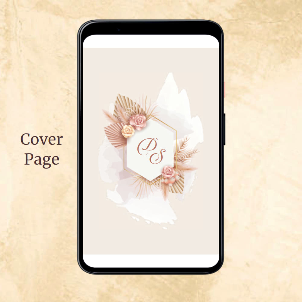 KL2090 Digital Wedding PDF Ecard - Kalash Cards