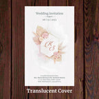 KL2090 Translucent Cover Luxury Wedding Card - Kalash Cards