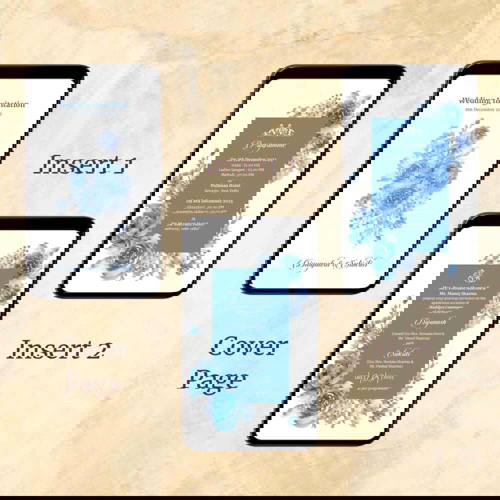 KL2091 Digital Wedding PDF Ecard - Kalash Cards