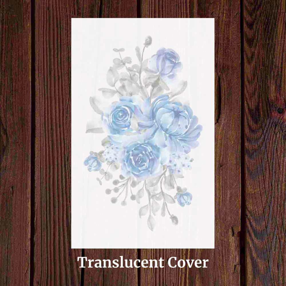 KL2091 Translucent Cover  Luxury Wedding Card - Kalash Cards