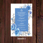 KL2091 Translucent Cover  Luxury Wedding Card - Kalash Cards