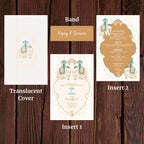 KL2092 Translucent Cover Luxury Wedding Card - Kalash Cards