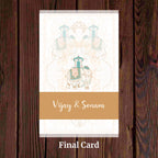 KL2092 Translucent Cover Luxury Wedding Card - Kalash Cards