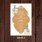 KL2092 Translucent Cover Luxury Wedding Card - Kalash Cards