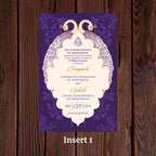 KL2093 Translucent Cover Luxury Wedding Card - Kalash Cards