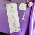 KL2094 Paper Scroll Wedding Card with Tag - Kalash Cards