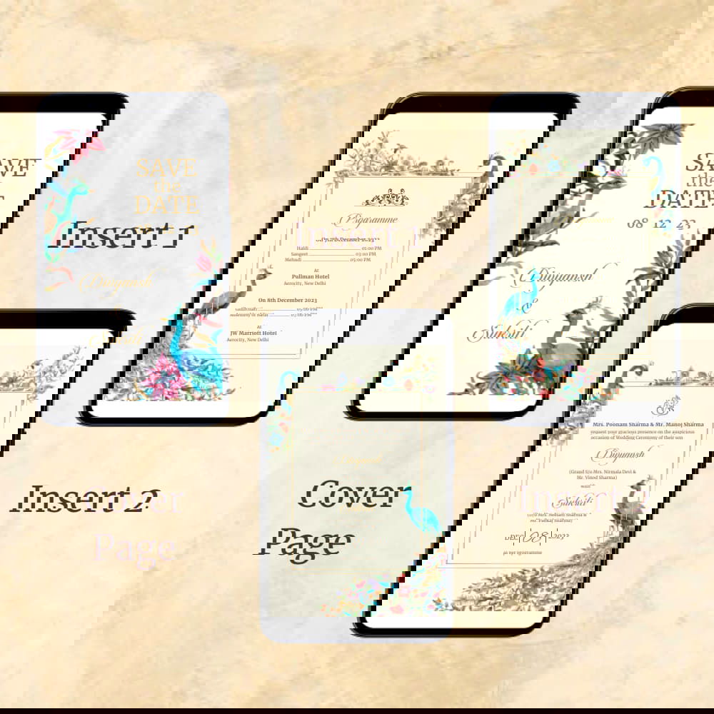 KL2097 Digital Wedding PDF Ecard - Kalash Cards