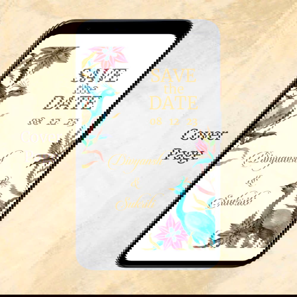 KL2097 Digital Wedding PDF Ecard - Kalash Cards