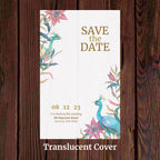 KL2097 Translucent Cover Luxury Wedding Card - Kalash Cards