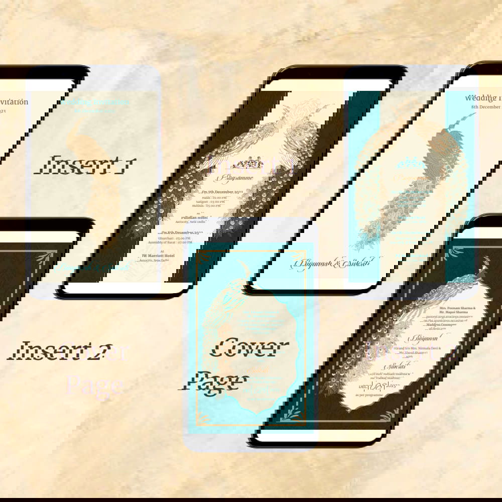 KL2098 Digital Wedding PDF Ecard - Kalash Cards