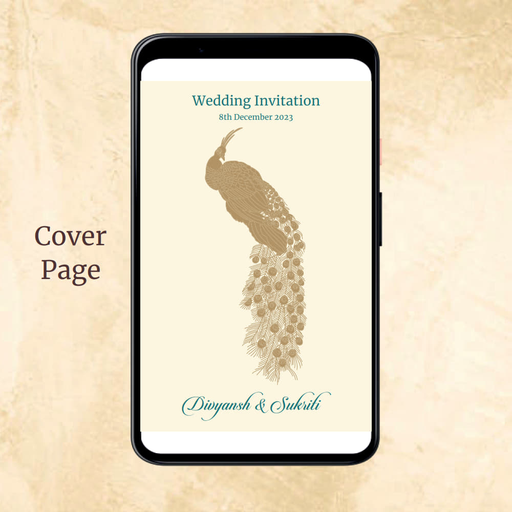 KL2098 Digital Wedding PDF Ecard - Kalash Cards