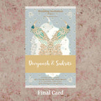 KL2098 Translucent Cover Luxury Wedding Card - Kalash Cards