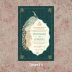 KL2098 Translucent Cover Luxury Wedding Card - Kalash Cards