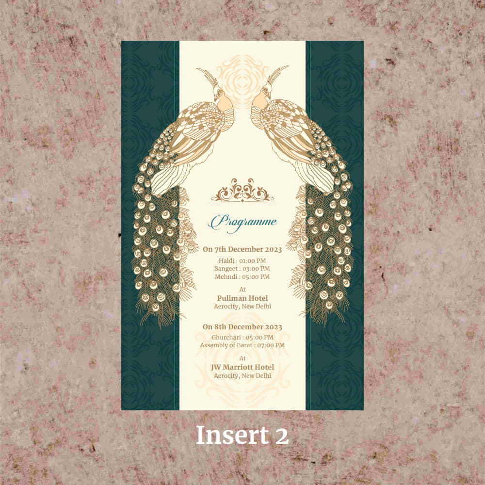 KL2098 Translucent Cover Luxury Wedding Card - Kalash Cards