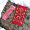 KL20 Velvet Fabric Scroll Wedding Card with Box - Kalash Cards