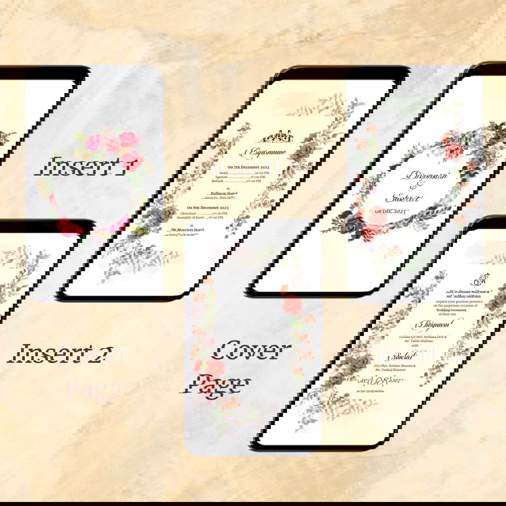 KL2101 Digital Wedding PDF Ecard - Kalash Cards