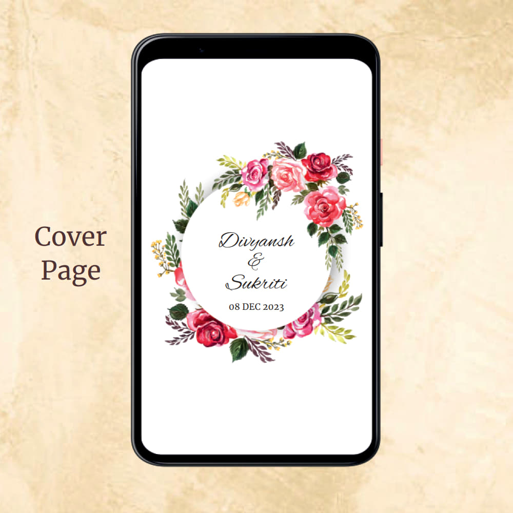 KL2101 Digital Wedding PDF Ecard - Kalash Cards