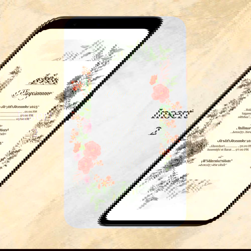 KL2101 Digital Wedding PDF Ecard - Kalash Cards