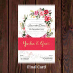 KL2101 Translucent Cover Luxury Wedding Card - Kalash Cards