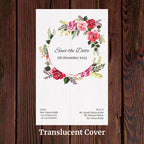 KL2101 Translucent Cover Luxury Wedding Card - Kalash Cards