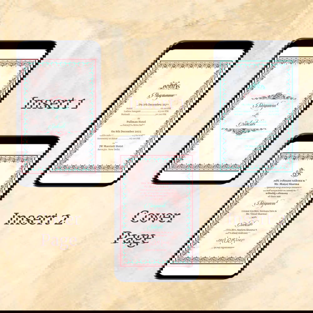 KL2102 Digital Wedding PDF Ecard - Kalash Cards