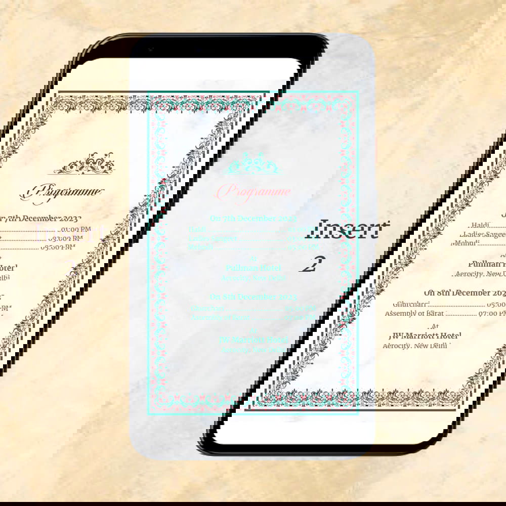 KL2102 Digital Wedding PDF Ecard - Kalash Cards