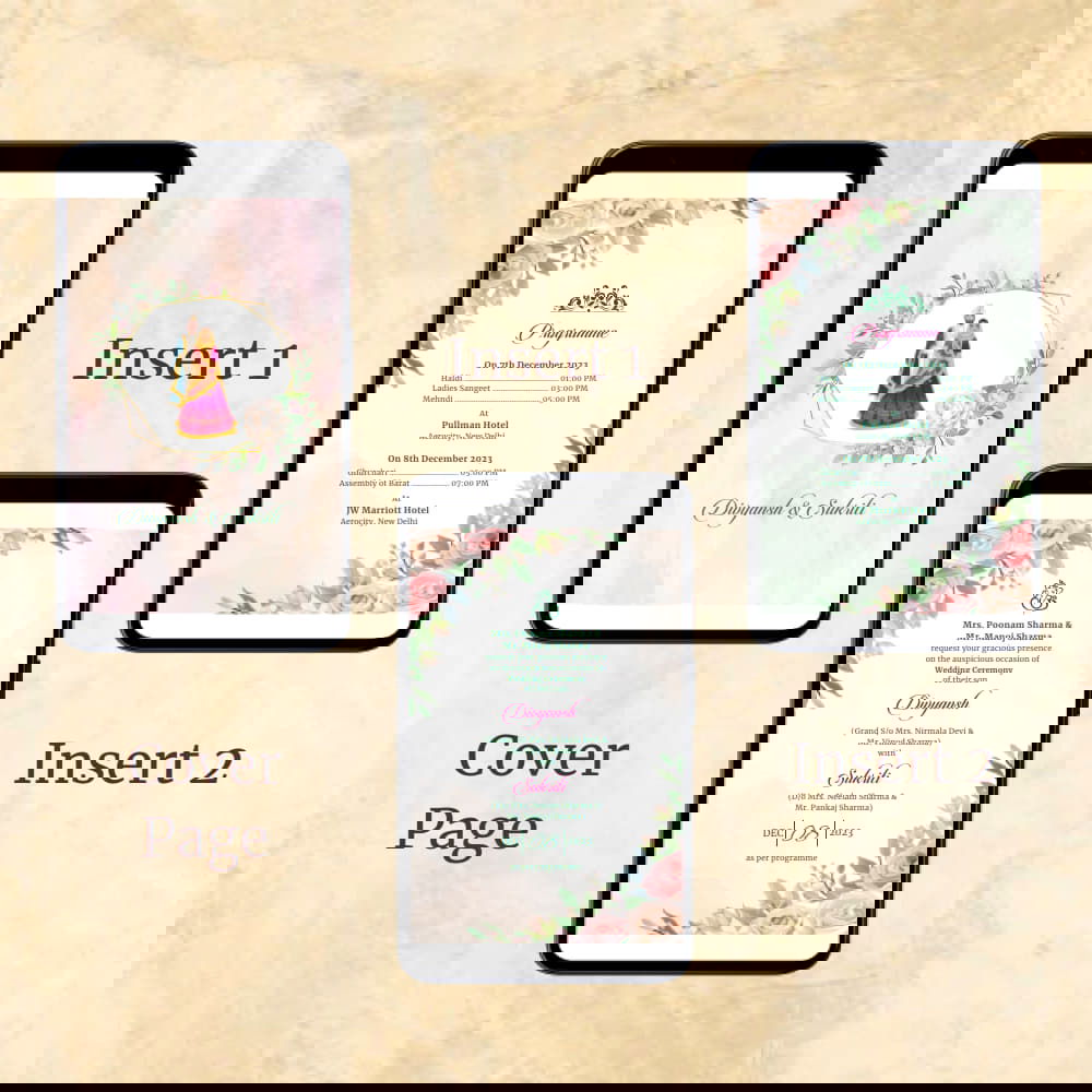 KL2103 Digital Wedding PDF Ecard - Kalash Cards