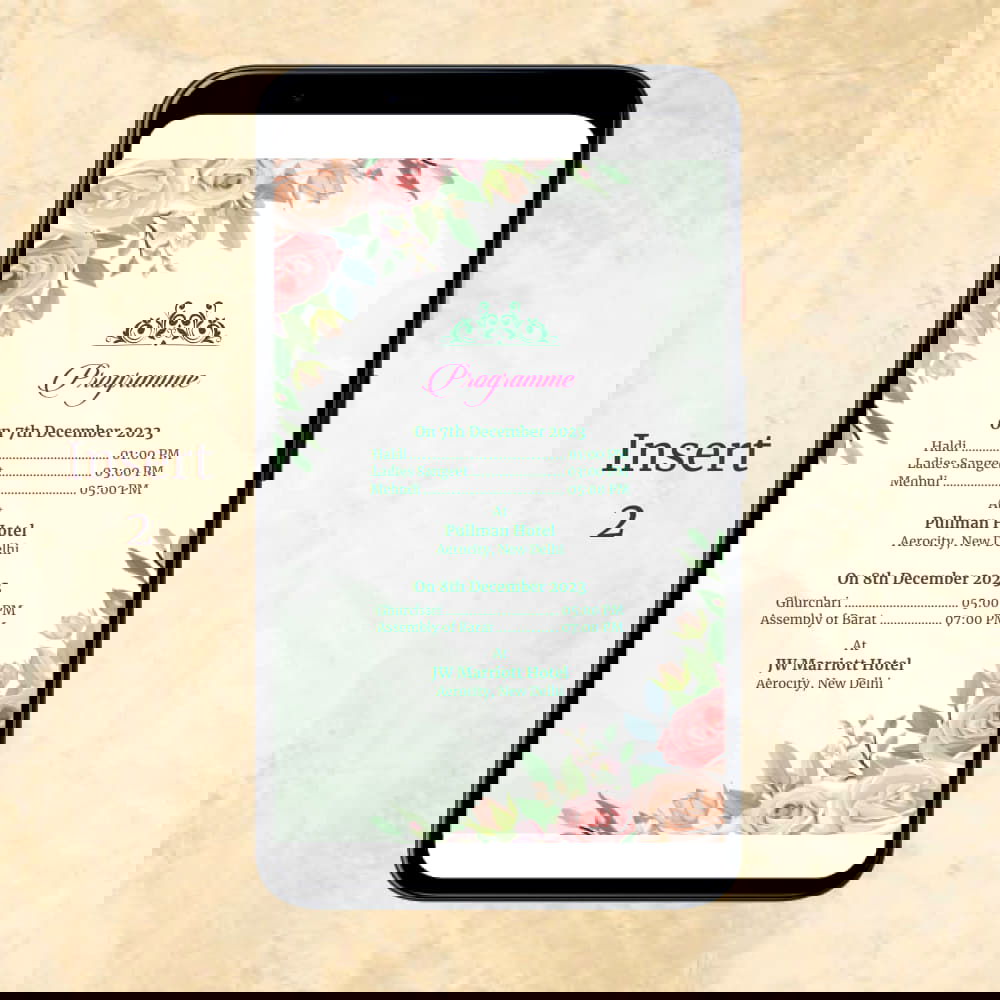 KL2103 Digital Wedding PDF Ecard - Kalash Cards