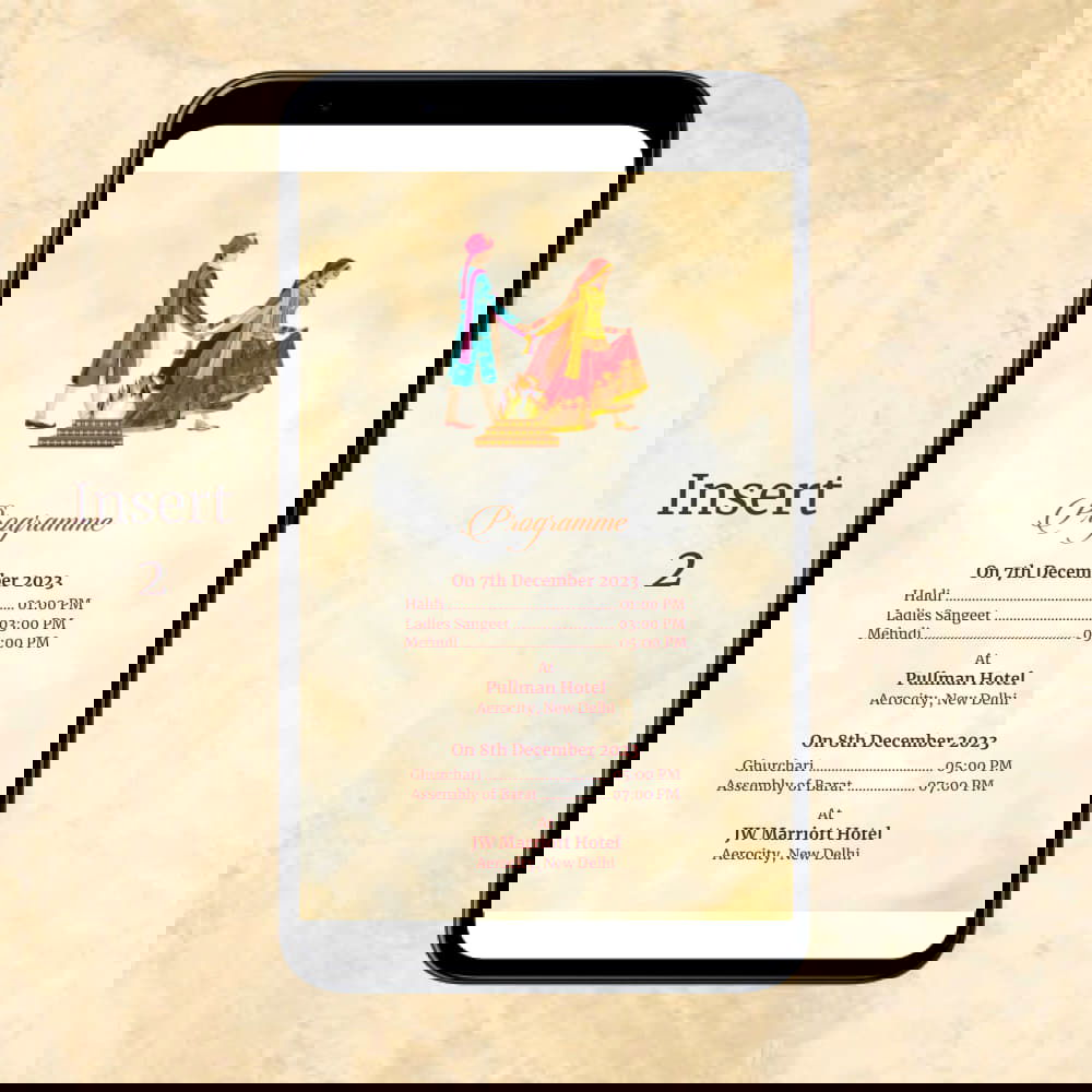 KL2105 Digital Wedding PDF Ecard - Kalash Cards