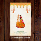 KL2105 Translucent Cover Luxury Wedding Card - Kalash Cards