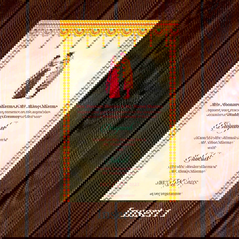 KL2105 Translucent Cover Luxury Wedding Card - Kalash Cards