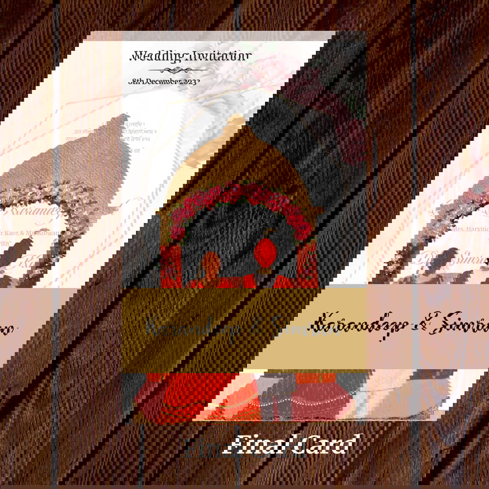 KL2106-2 Translucent Cover Luxury Wedding Card - Kalash Cards