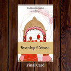 KL2106-2 Translucent Cover Luxury Wedding Card - Kalash Cards