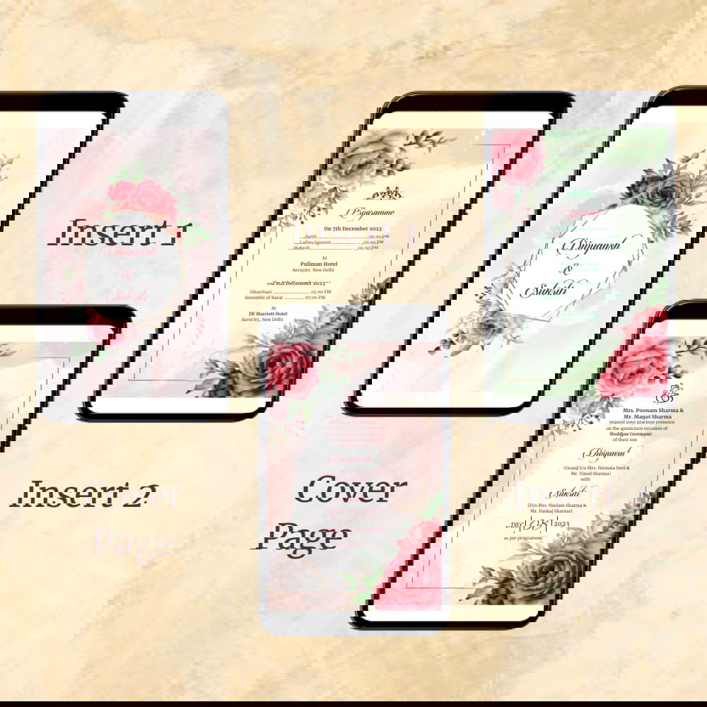 KL2106 Digital Wedding PDF Ecard - Kalash Cards