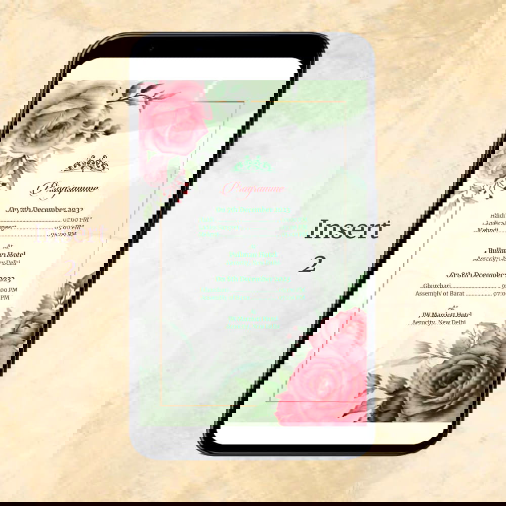 KL2106 Digital Wedding PDF Ecard - Kalash Cards