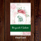 KL2106 Translucent Cover Luxury Wedding Card - Kalash Cards