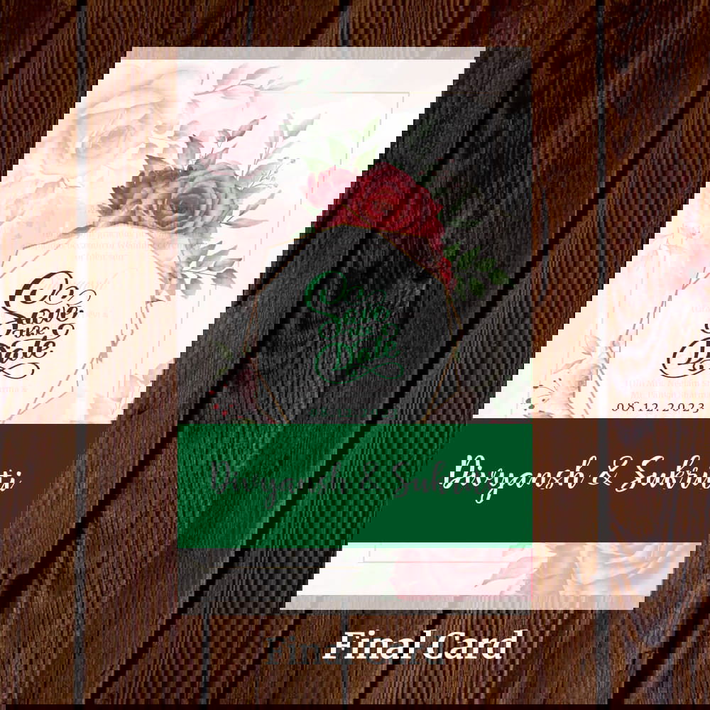 KL2106 Translucent Cover Luxury Wedding Card - Kalash Cards