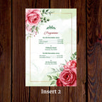 KL2106 Translucent Cover Luxury Wedding Card - Kalash Cards