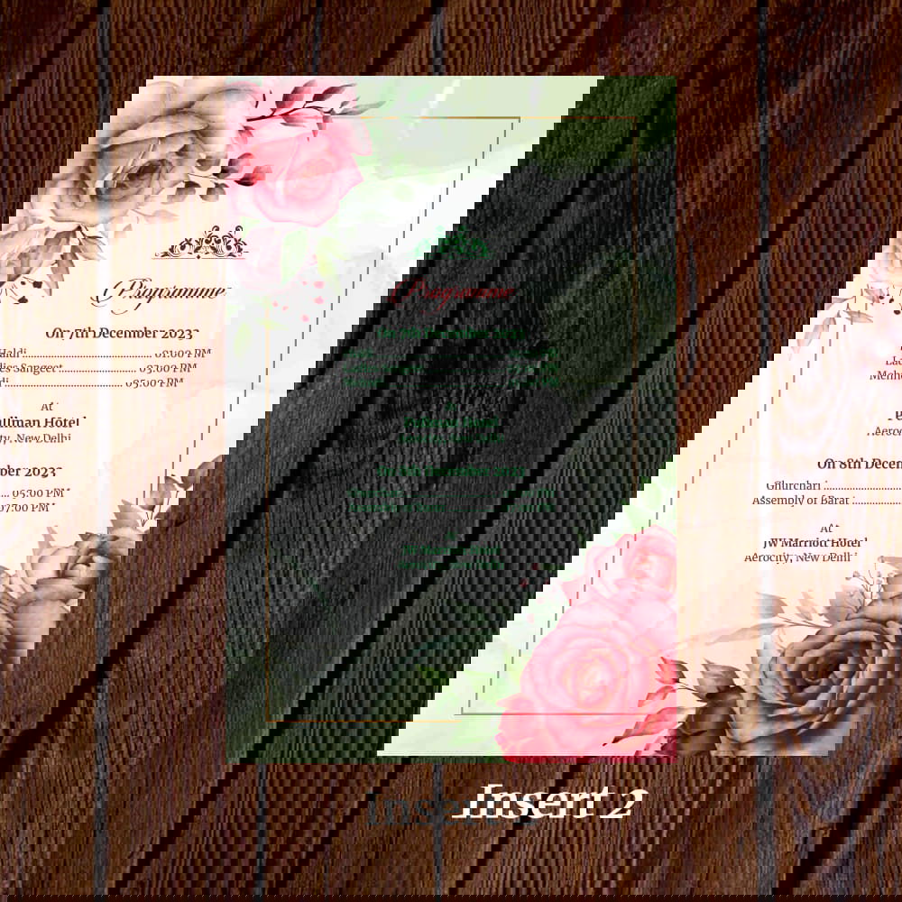 KL2106 Translucent Cover Luxury Wedding Card - Kalash Cards