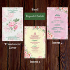 KL2107 Translucent Cover Luxury Wedding Card - Kalash Cards