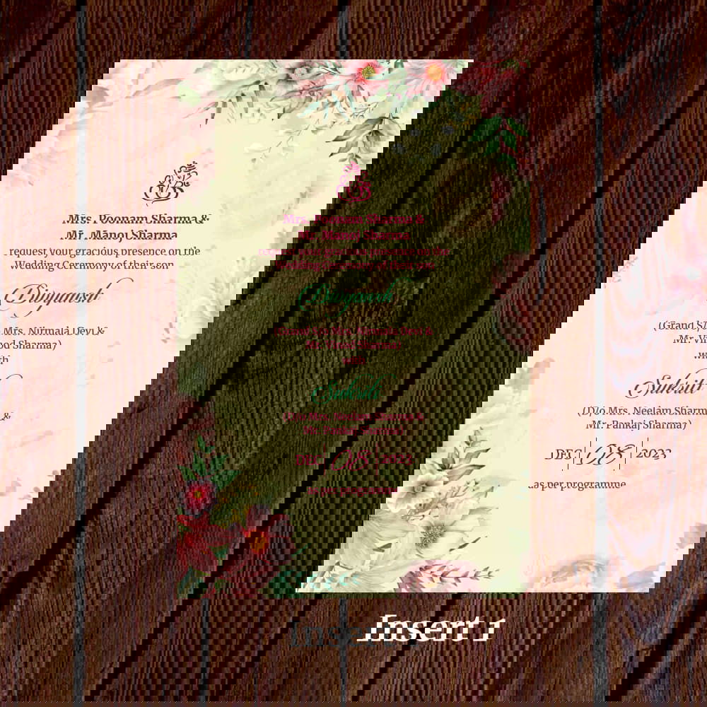 KL2107 Translucent Cover Luxury Wedding Card - Kalash Cards