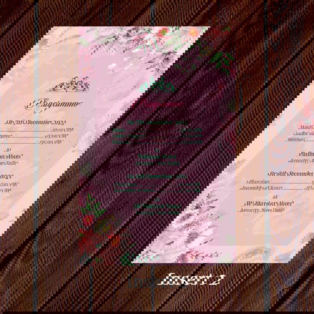 KL2107 Translucent Cover Luxury Wedding Card - Kalash Cards