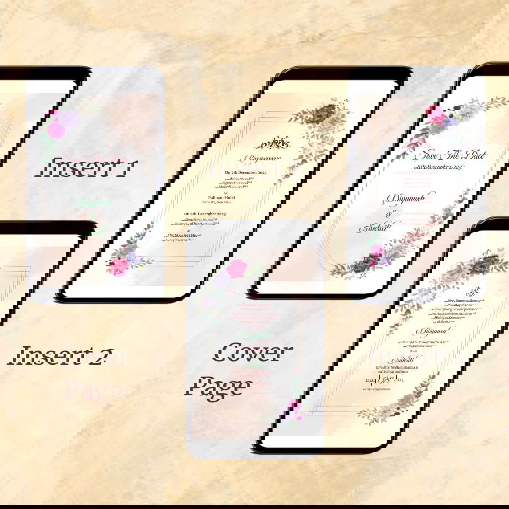 KL2114 Digital Wedding PDF Ecard - Kalash Cards