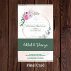 KL2114 Translucent Cover Luxury Wedding Card - Kalash Cards