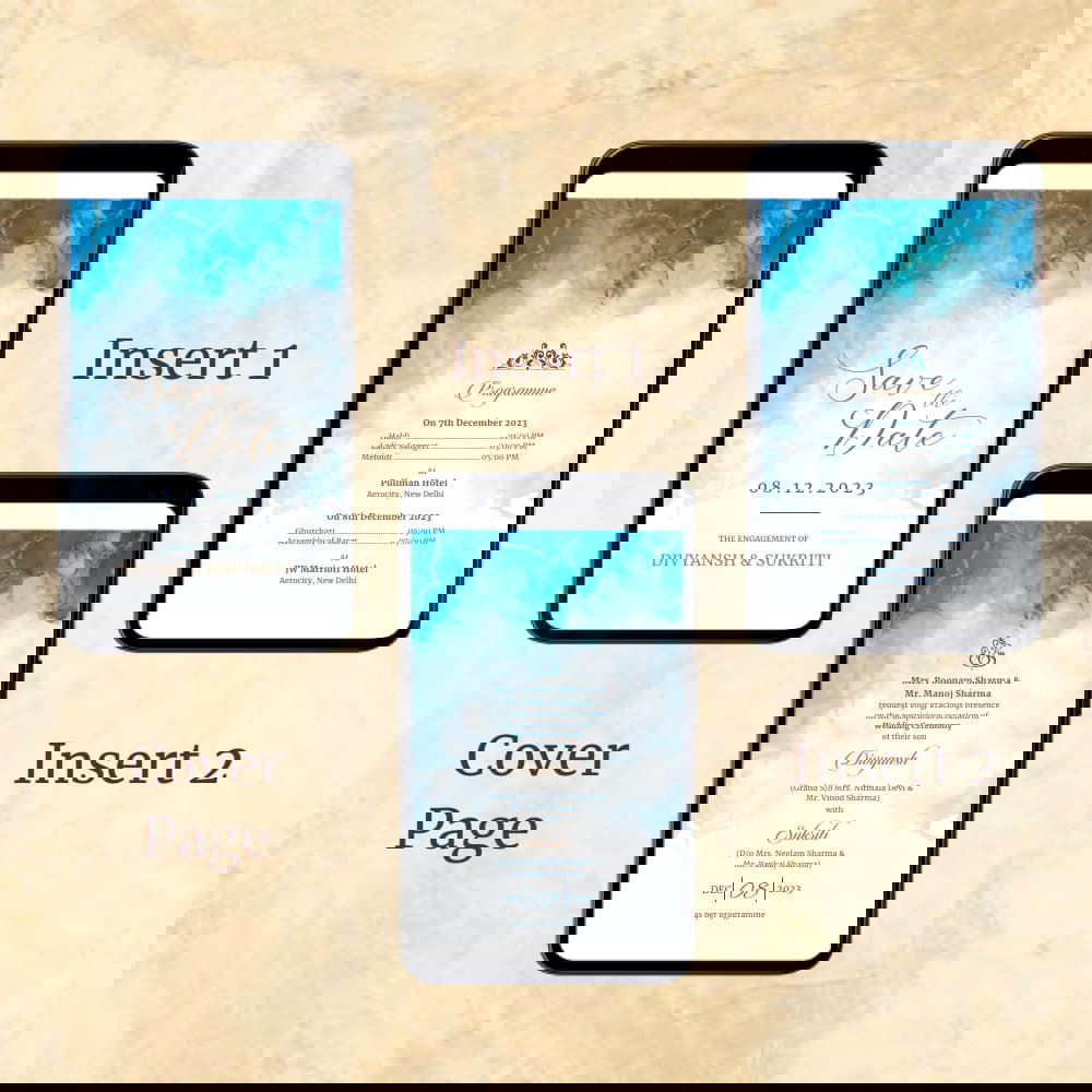 KL2115 Digital Wedding PDF Ecard - Kalash Cards