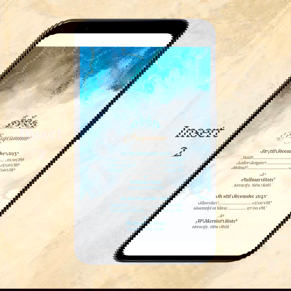 KL2115 Digital Wedding PDF Ecard - Kalash Cards