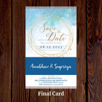 KL2115 Translucent Cover Luxury Wedding Card - Kalash Cards