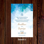 KL2115 Translucent Cover Luxury Wedding Card - Kalash Cards