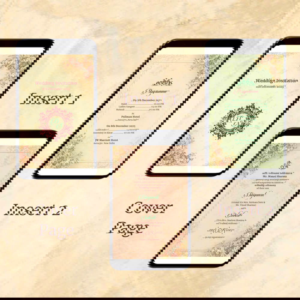 KL2117 Digital Wedding PDF Ecard - Kalash Cards